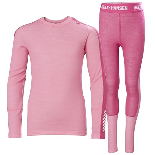 Helly Hansen Unisex Kids JR Lifa Merino Midweight Set Base Layer Bottom, 068 Sugar PINK, 12 Years von Helly Hansen