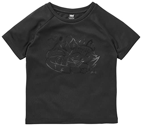Helly Hansen Unisex Kinder Marka T-Shirt, 990 Black, 4 von Helly Hansen