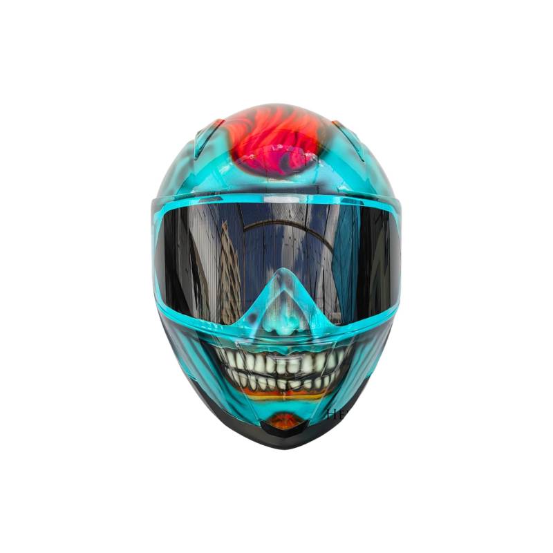 Predator Helm, Custom Handgemachter Airbrush Lackierter Full Face Motorradhelm, Casque Helmartthai Predator Helm, Custom Handgemachter Airbrush Lackierter Full Face Motorradhelm, Casque Helmartthai von HelmetArtThai