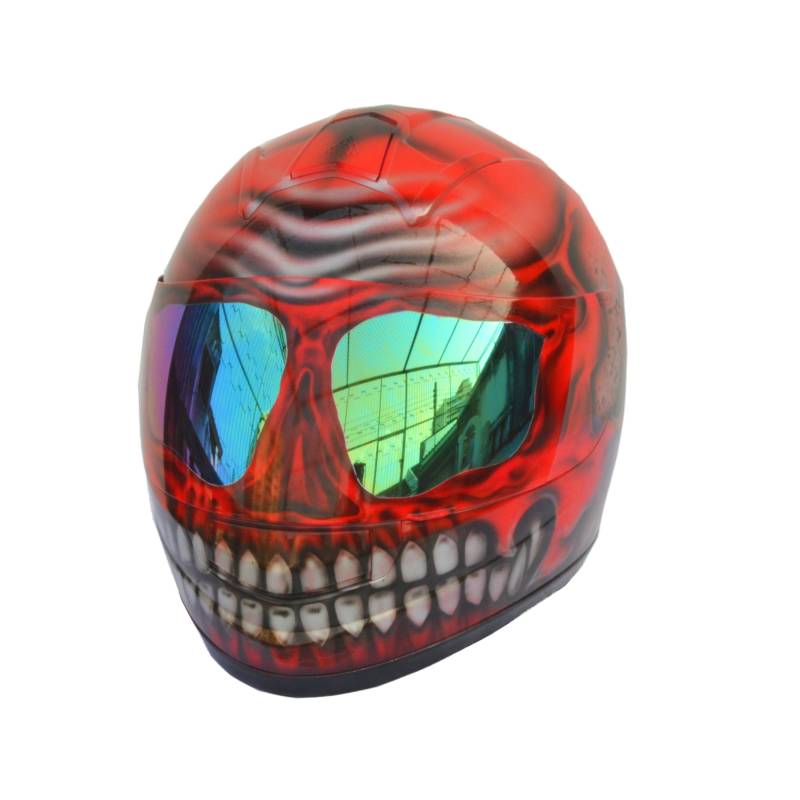 Predator Helm, Custom Handgemachter Airbrush Lackierter Full Face Motorradhelm, Casque Helmartthai Predator Helm, Custom Handgemachter Airbrush Lackierter Full Face Motorradhelm, Casque Helmartthai von HelmetArtThai