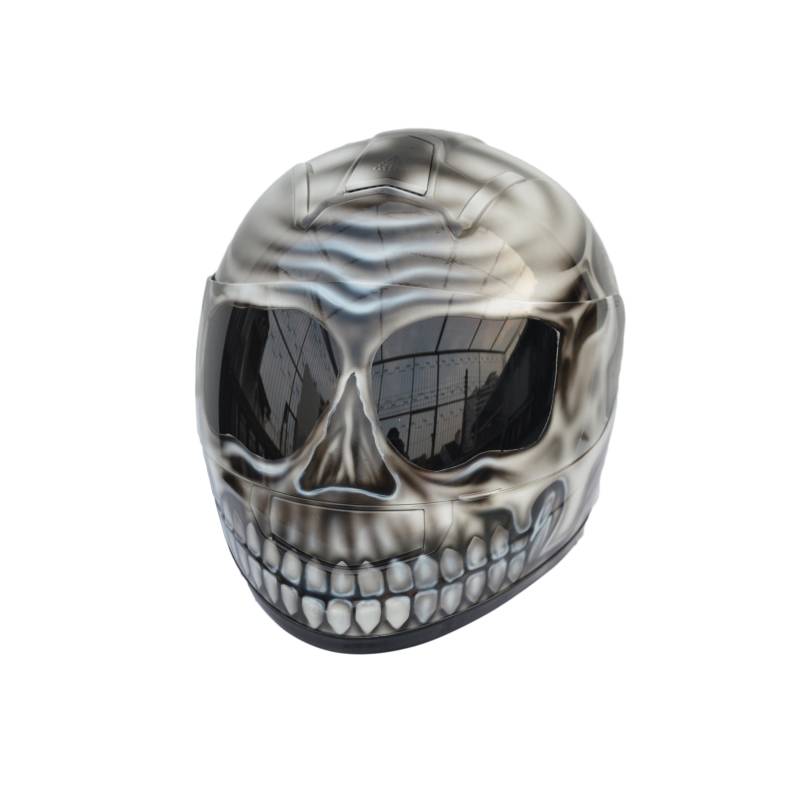 Predator Helm, Custom Handgemachter Airbrush Lackierter Full Face Motorradhelm, Casque Helmartthai Predator Helm, Custom Handgemachter Airbrush Lackierter Full Face Motorradhelm, Casque Helmartthai von HelmetArtThai