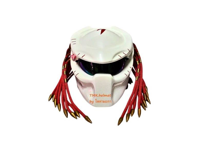Predator Helm, Custom Handgemachter Airbrush Lackierter Full Face Motorradhelm, Casque Helmartthai Predator Helm, Custom Handgemachter Airbrush Lackierter Full Face Motorradhelm, Casque Helmartthai von HelmetArtThai