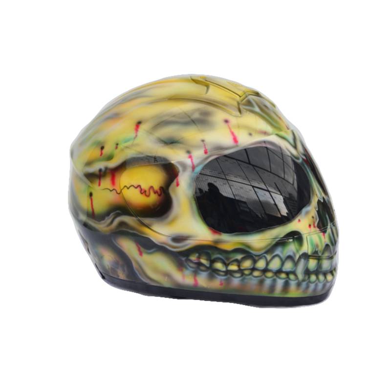 Predator Helm, Custom Handgemachter Airbrush Lackierter Full Face Motorradhelm, Casque Helmartthai Predator Helm, Custom Handgemachter Airbrush Lackierter Full Face Motorradhelm, Casque Helmartthai von HelmetArtThai