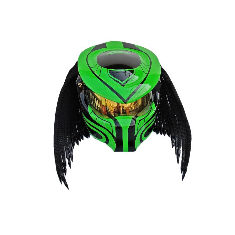 Predator Helm, Custom Handgemachter Airbrush Lackierter Full Face Motorradhelm, Casque Helmartthai Predator Helm, Custom Handgemachter Airbrush Lackierter Full Face Motorradhelm, Casque Helmartthai von HelmetArtThai