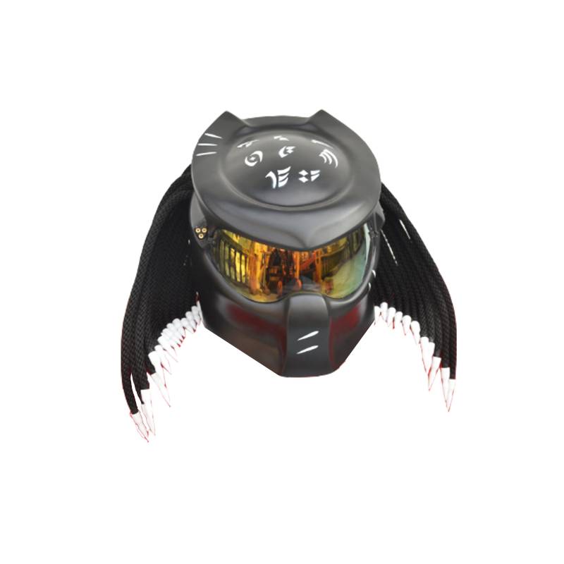 Predator Helm, Custom Handgemachter Airbrush Lackierter Full Face Motorradhelm, Casque Helmartthai Predator Helm, Custom Handgemachter Airbrush Lackierter Full Face Motorradhelm, Casque Helmartthai von HelmetArtThai