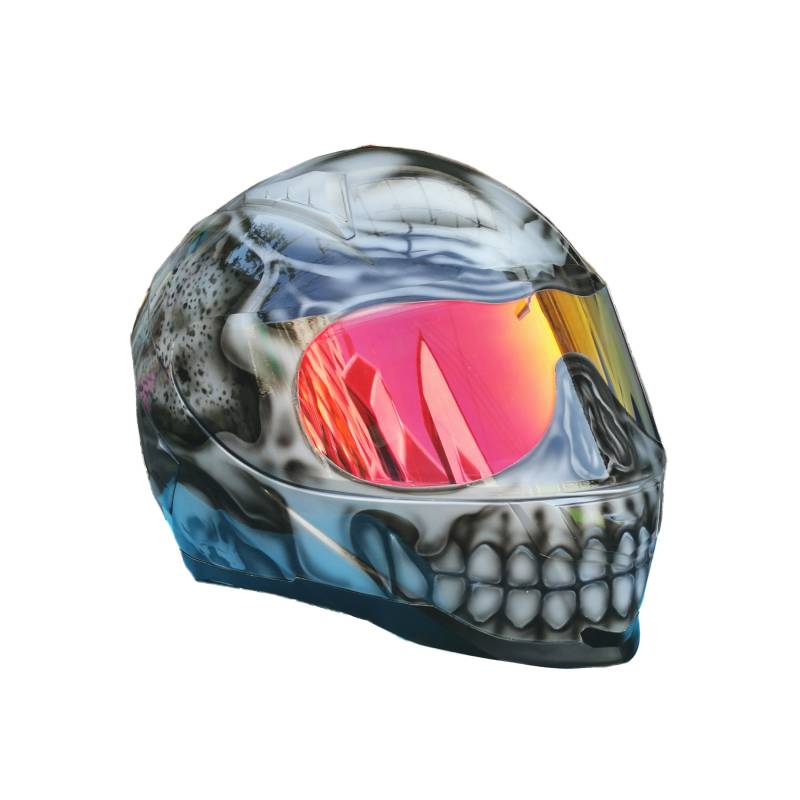 Predator Helm, Custom Handgemachter Airbrush Lackierter Full Face Motorradhelm, Casque Helmartthai Predator Helm, Custom Handgemachter Airbrush Lackierter Full Face Motorradhelm, Casque Helmartthai von HelmetArtThai