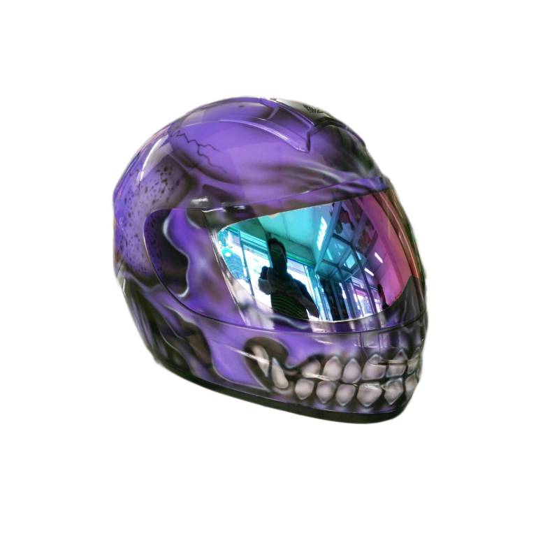 Predator Helm, Custom Handgemachter Airbrush Lackierter Full Face Motorradhelm, Casque Helmartthai Predator Helm, Custom Handgemachter Airbrush Lackierter Full Face Motorradhelm, Casque Helmartthai von HelmetArtThai