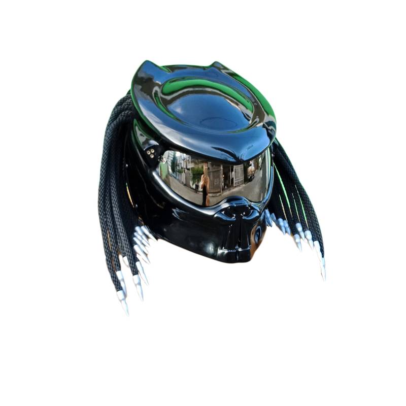 Predator Helm, Custom Handgemachter Airbrush Lackierter Full Face Motorradhelm, Casque Helmartthai Predator Helm, Custom Handgemachter Airbrush Lackierter Full Face Motorradhelm, Casque Helmartthai von HelmetArtThai