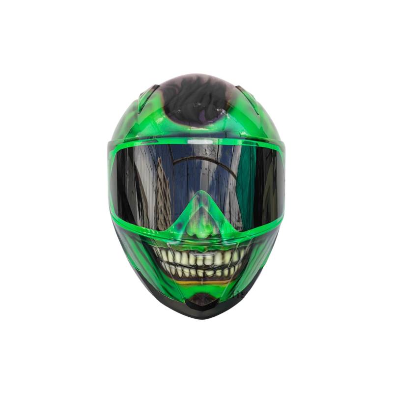 Predator Helm, Custom Handgemachter Airbrush Lackierter Full Face Motorradhelm, Casque Helmartthai Predator Helm, Custom Handgemachter Airbrush Lackierter Full Face Motorradhelm, Casque Helmartthai von HelmetArtThai