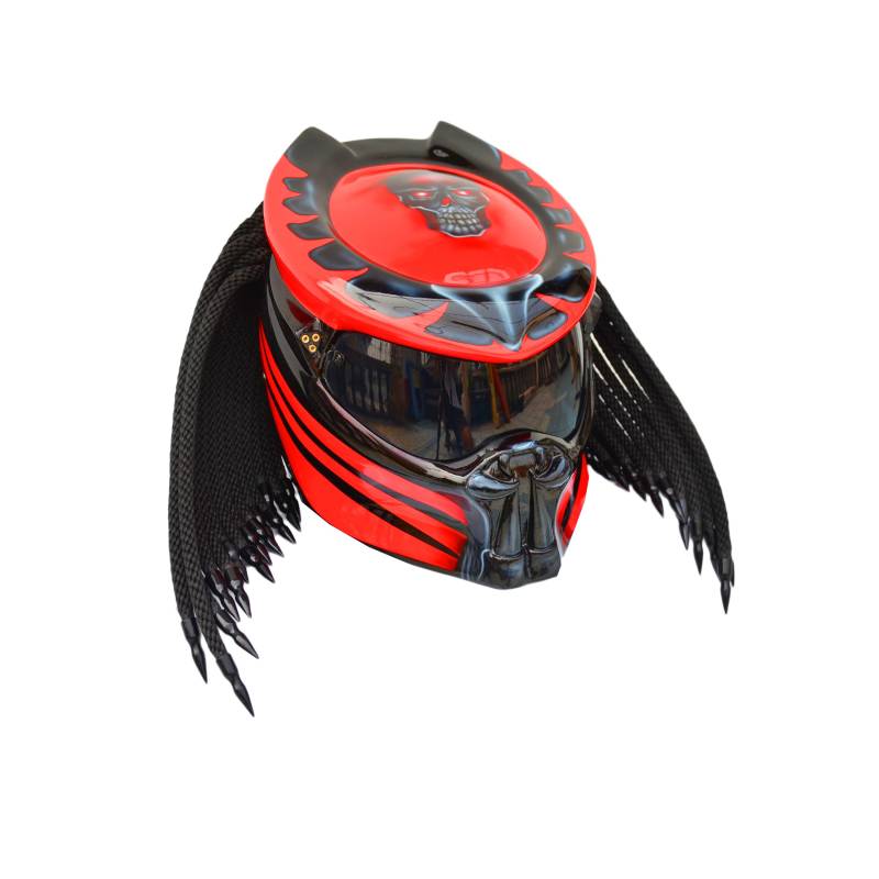 Predator Helm, Custom Handgemachter Airbrush Lackierter Full Face Motorradhelm, Casque Helmartthai Predator Helm, Custom Handgemachter Airbrush Lackierter Full Face Motorradhelm, Casque Helmartthai von HelmetArtThai