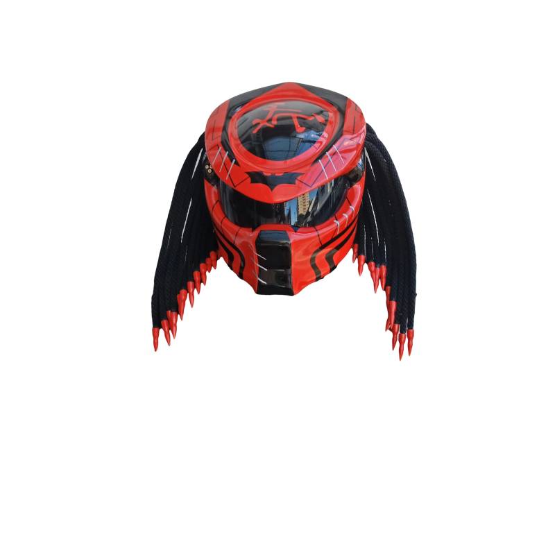 Predator Helm, Custom Handgemachter Airbrush Lackierter Full Face Motorradhelm, Casque Helmartthai Predator Helm, Custom Handgemachter Airbrush Lackierter Full Face Motorradhelm, Casque Helmartthai von HelmetArtThai