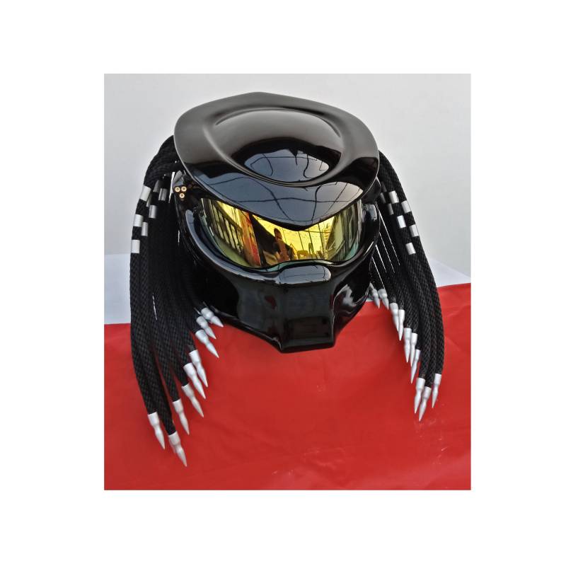 Predator Helm, Custom Handgemachter Airbrush Lackierter Full Face Motorradhelm, Casque Helme Predator Helm, Custom Handgemachter Airbrush Lackierter Full Face Motorradhelm, Casque Helme von HelmetArtThai