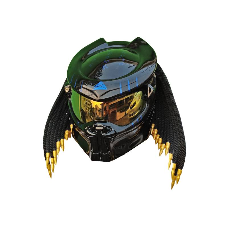 Predator Helm, Custom Handgemachter Airbrush Lackierter Motorradhelm, Casque Helm Predator Helm, Custom Handgemachter Airbrush Lackierter Motorradhelm, Casque Helm von HelmetArtThai