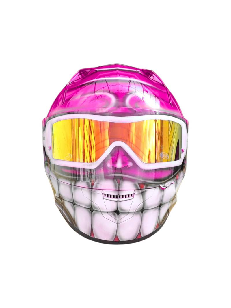 Predator Helm, Custom Handgemachter Airbrush Lackierter Motorradhelm, Casque Helm Predator Helm, Custom Handgemachter Airbrush Lackierter Motorradhelm, Casque Helm von HelmetArtThai