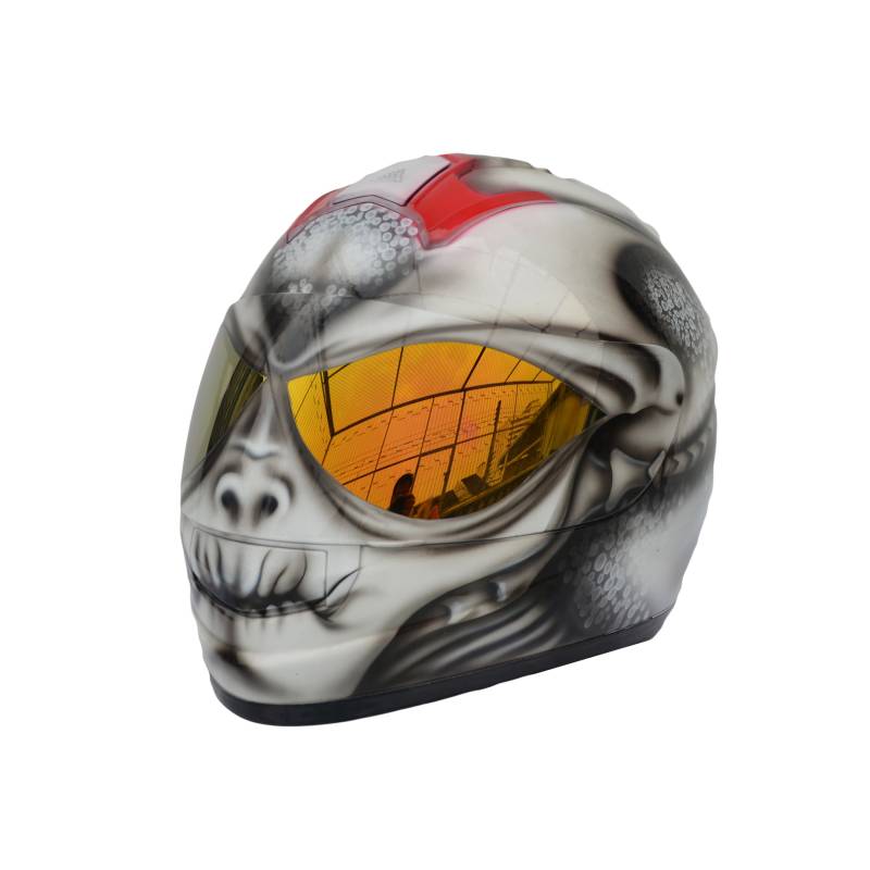 Predator Helm, Custom Handgemachter Airbrush Lackierter Motorradhelm, Casque Helm Predator Helm, Custom Handgemachter Airbrush Lackierter Motorradhelm, Casque Helm von HelmetArtThai