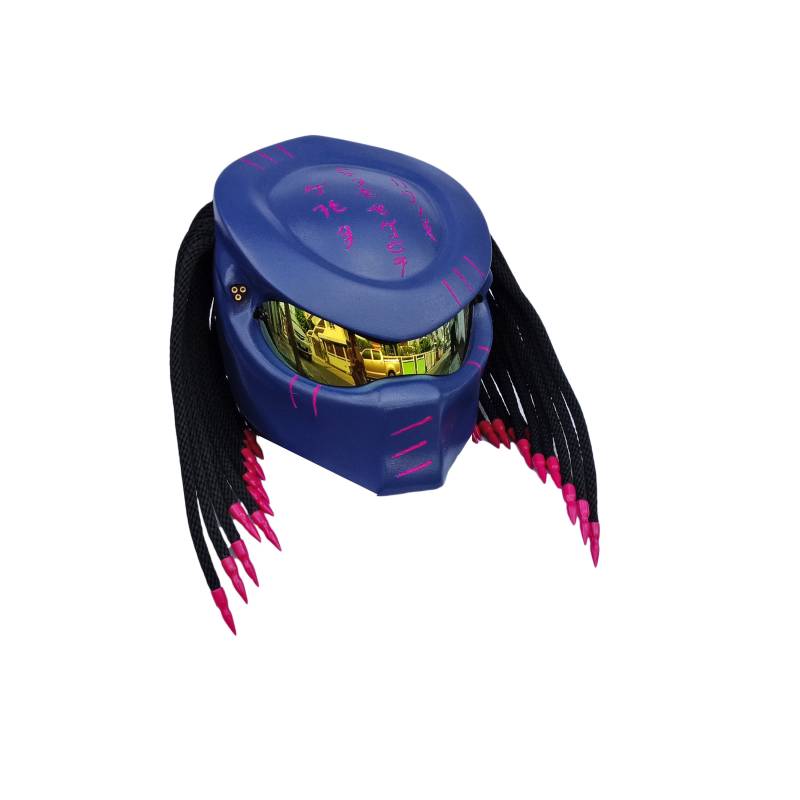 Predator Helm, Custom Handgemachter Airbrush Lackierter Motorradhelm, Casque Helm Predator Helm, Custom Handgemachter Airbrush Lackierter Motorradhelm, Casque Helm von HelmetArtThai