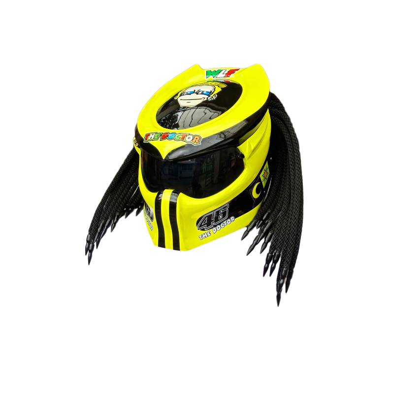 Predator Helm, Custom Handgemachter Airbrush Lackierter Motorradhelm, Casque Helm Predator Helm, Custom Handgemachter Airbrush Lackierter Motorradhelm, Casque Helm von HelmetArtThai