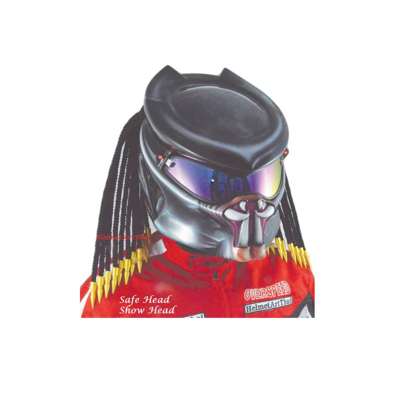 Predator Helm, Custom Handgemachter Airbrush Lackierter Motorradhelm, Casque Helmartthai Predator Helm, Custom Handgemachter Airbrush Lackierter Motorradhelm, Casque Helmartthai von HelmetArtThai