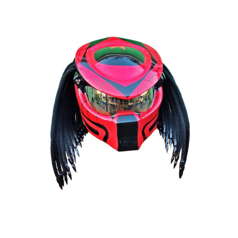 Predator Helm, Custom Handgemachter Airbrush Lackierter Motorradhelm, Casque Helmartthai Predator Helm, Custom Handgemachter Airbrush Lackierter Motorradhelm, Casque Helmartthai von HelmetArtThai