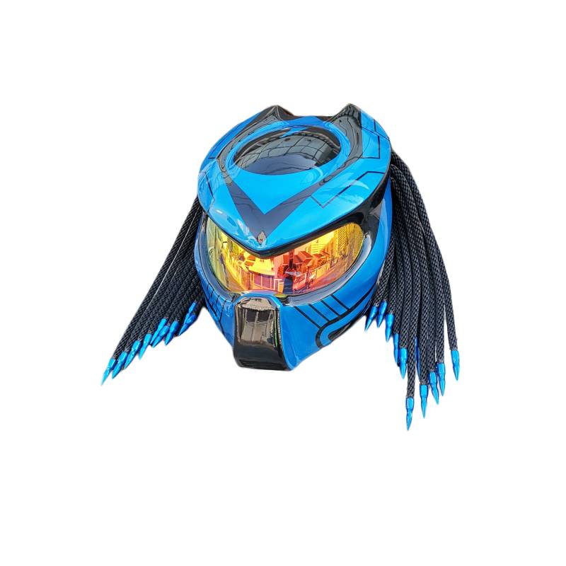 Predator Helm, Custom Handgemachter Airbrush Lackierter Motorradhelm, Casque Helmartthai Predator Helm, Custom Handgemachter Airbrush Lackierter Motorradhelm, Casque Helmartthai von HelmetArtThai