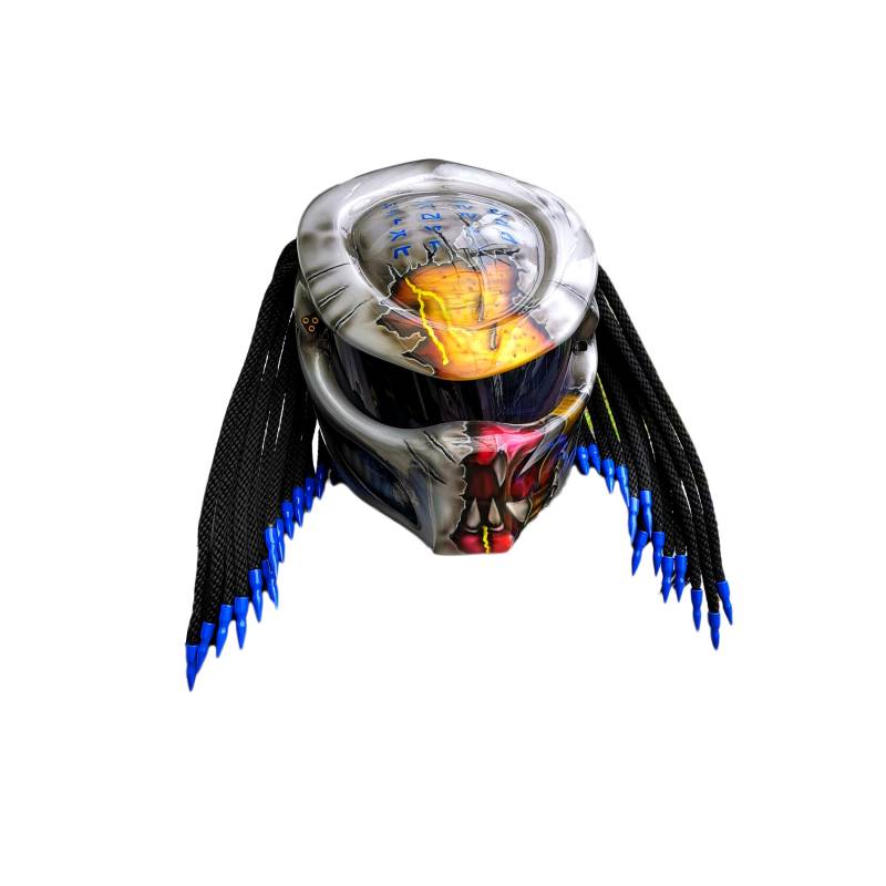 Vollgesichts Predator Helm, Custom Handgemachter Airbrush Lackierter Motorradhelm Vollgesichts Predator Helm, Custom Handgemachter Airbrush Lackierter Motorradhelm von HelmetArtThai