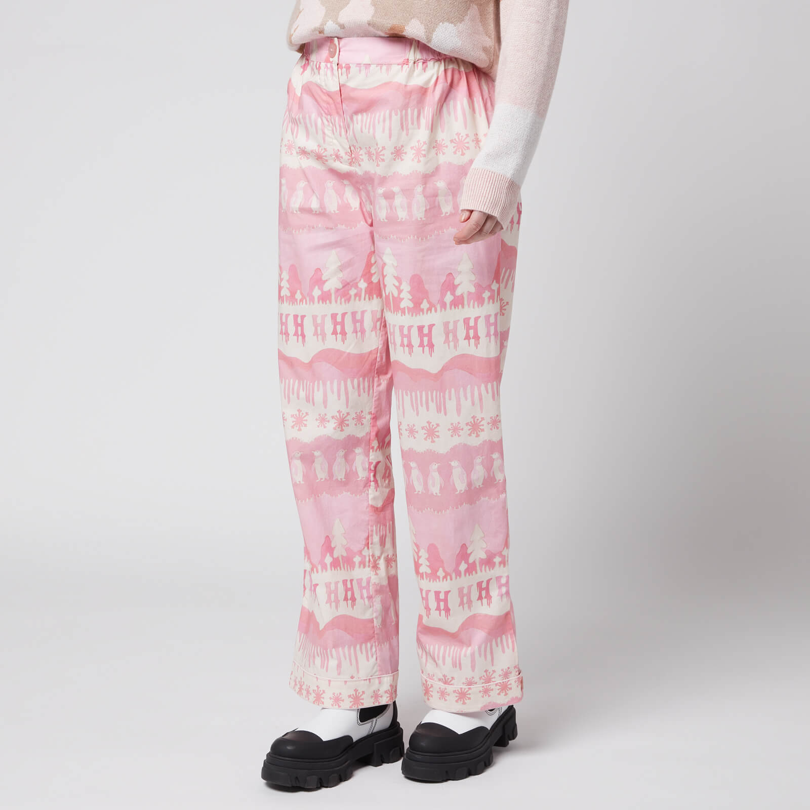 Helmstedt Women's Nomi Pants - Pink Landscape - L von Helmstedt