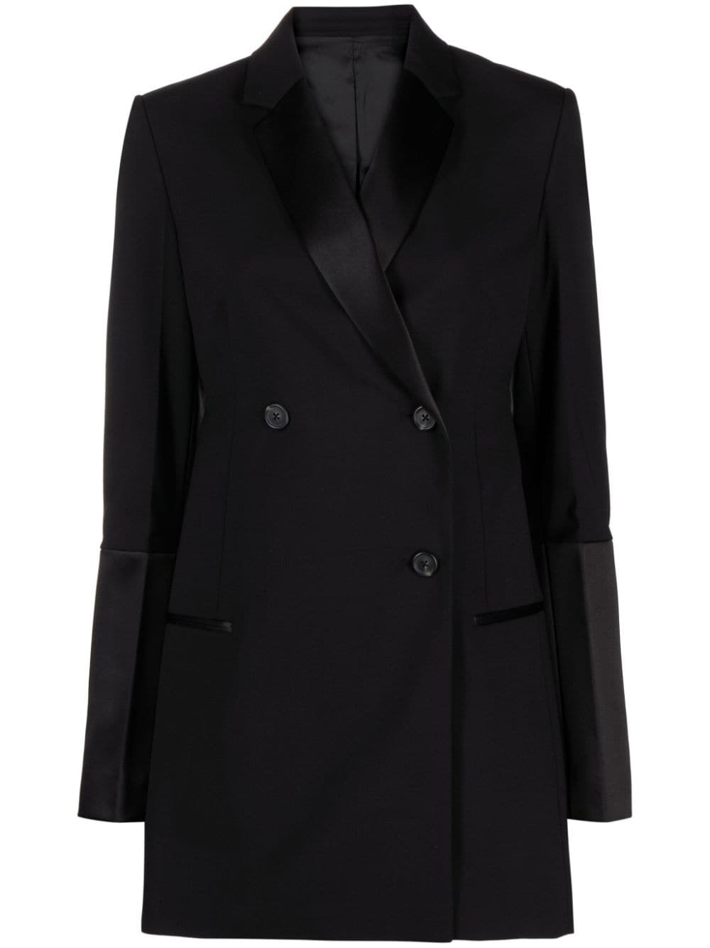 Helmut Lang Doppelreihiger Smoking-Blazer - Schwarz von Helmut Lang