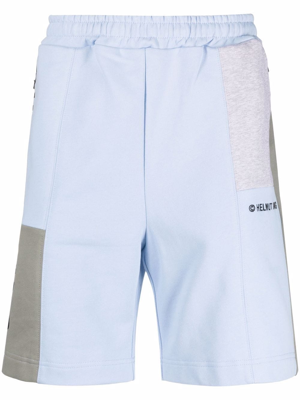 Helmut Lang Jersey-Shorts mit Logo - Blau von Helmut Lang