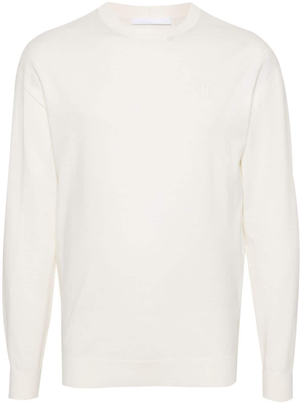 Helmut Lang Pullover mit Kontrastnaht - Weiß von Helmut Lang