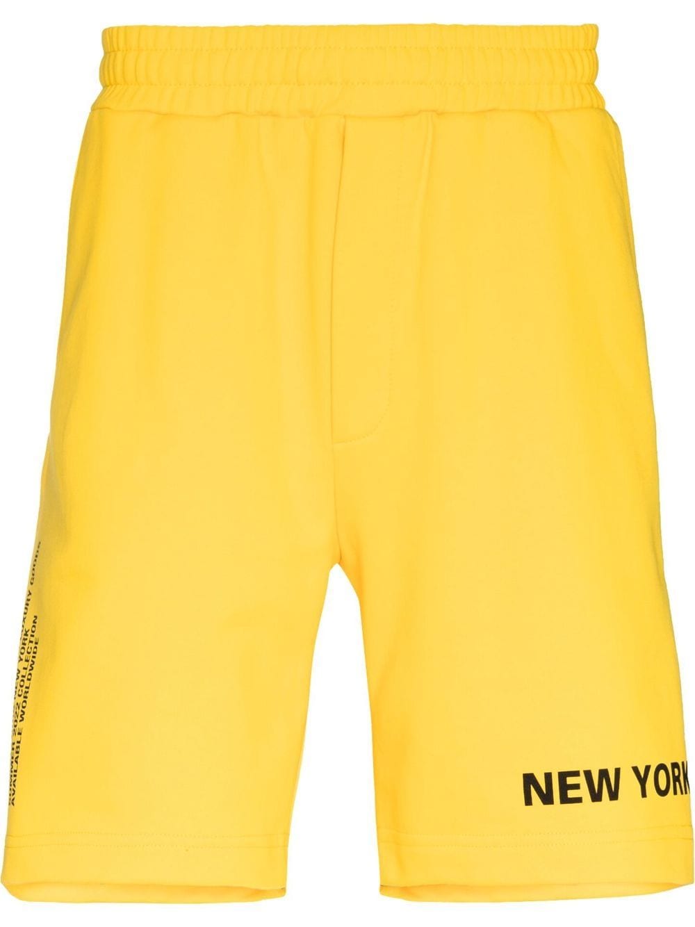 Helmut Lang Shorts mit Slogan-Print - Gelb von Helmut Lang