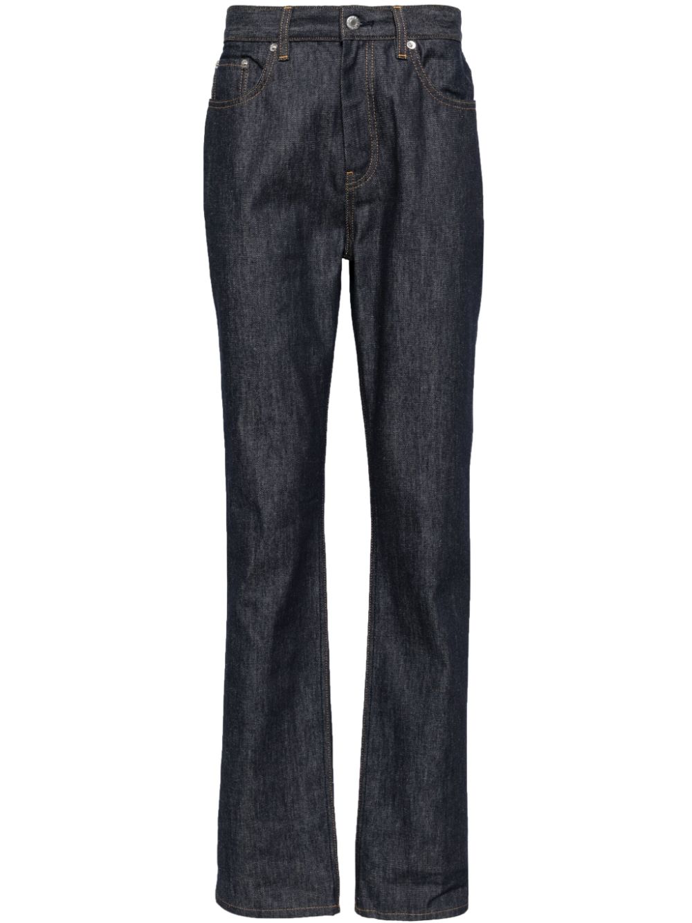 Helmut Lang Straight-Leg-Jeans mit hohem Bund - Blau von Helmut Lang