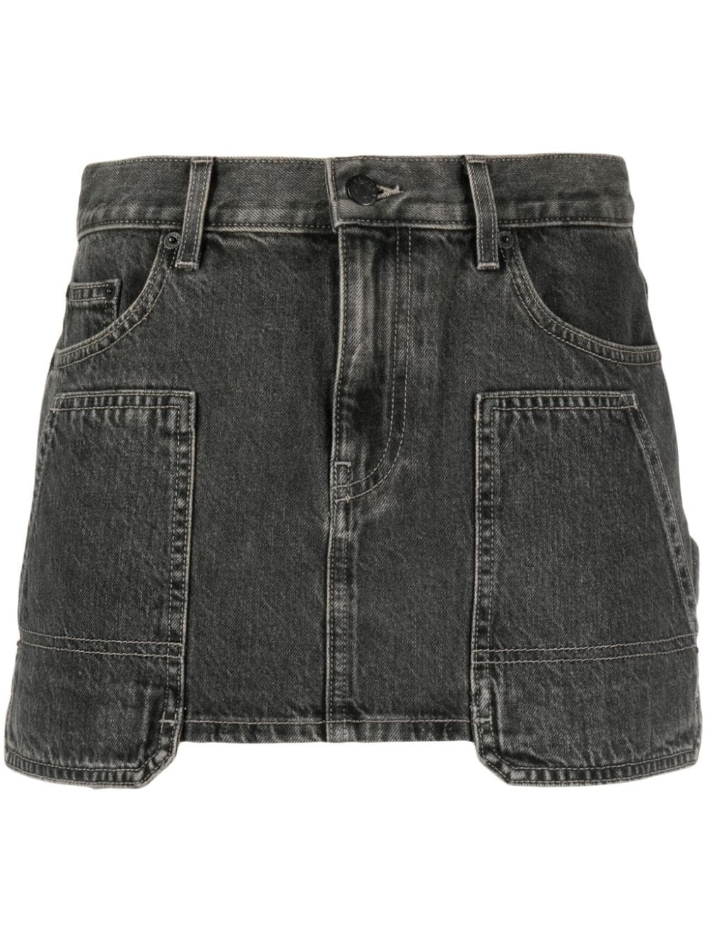 Helmut Lang Jeans-Minirock im Carpenter-Look - Grau von Helmut Lang