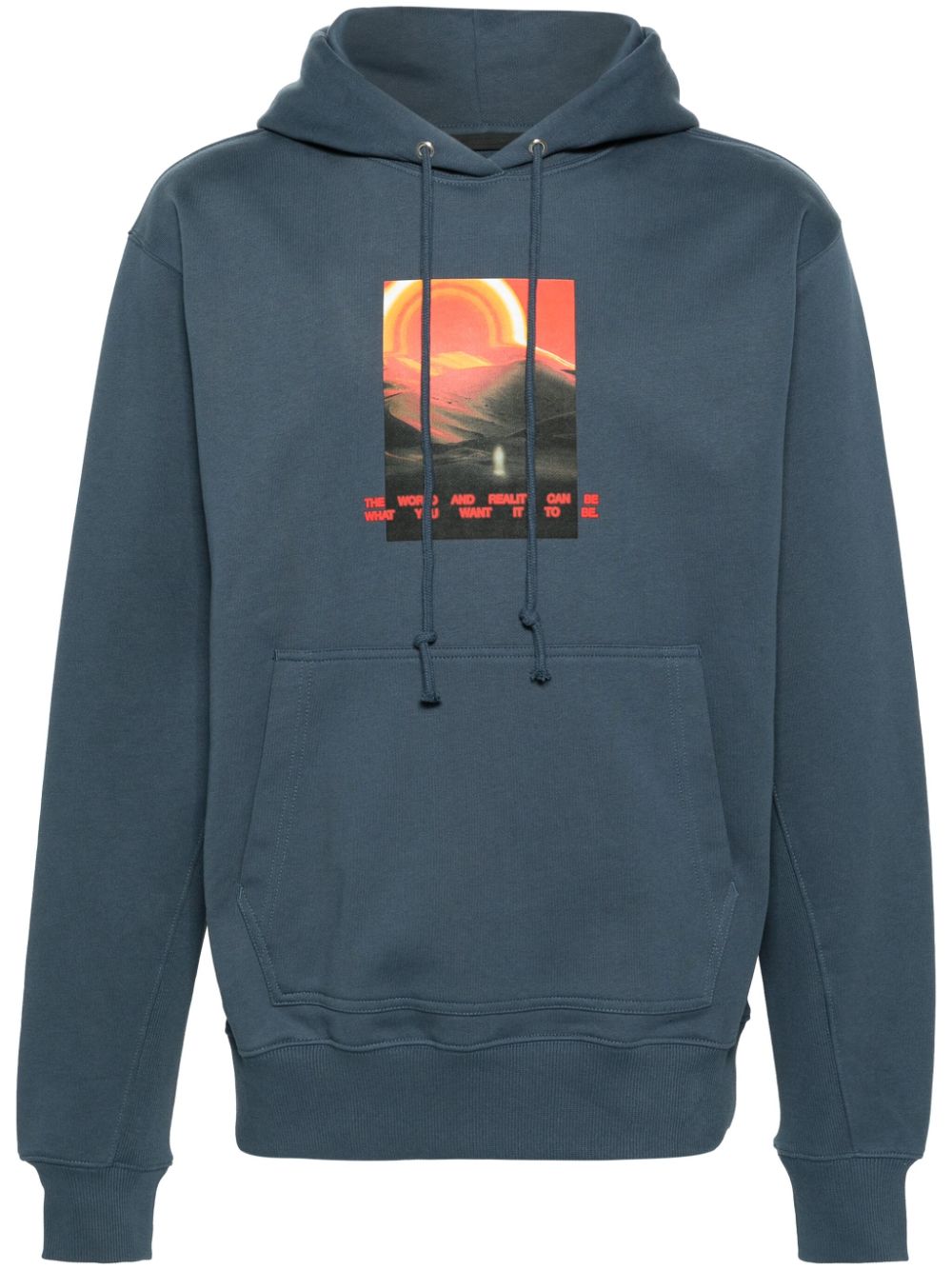 Helmut Lang Hoodie mit grafischem Print - Blau von Helmut Lang