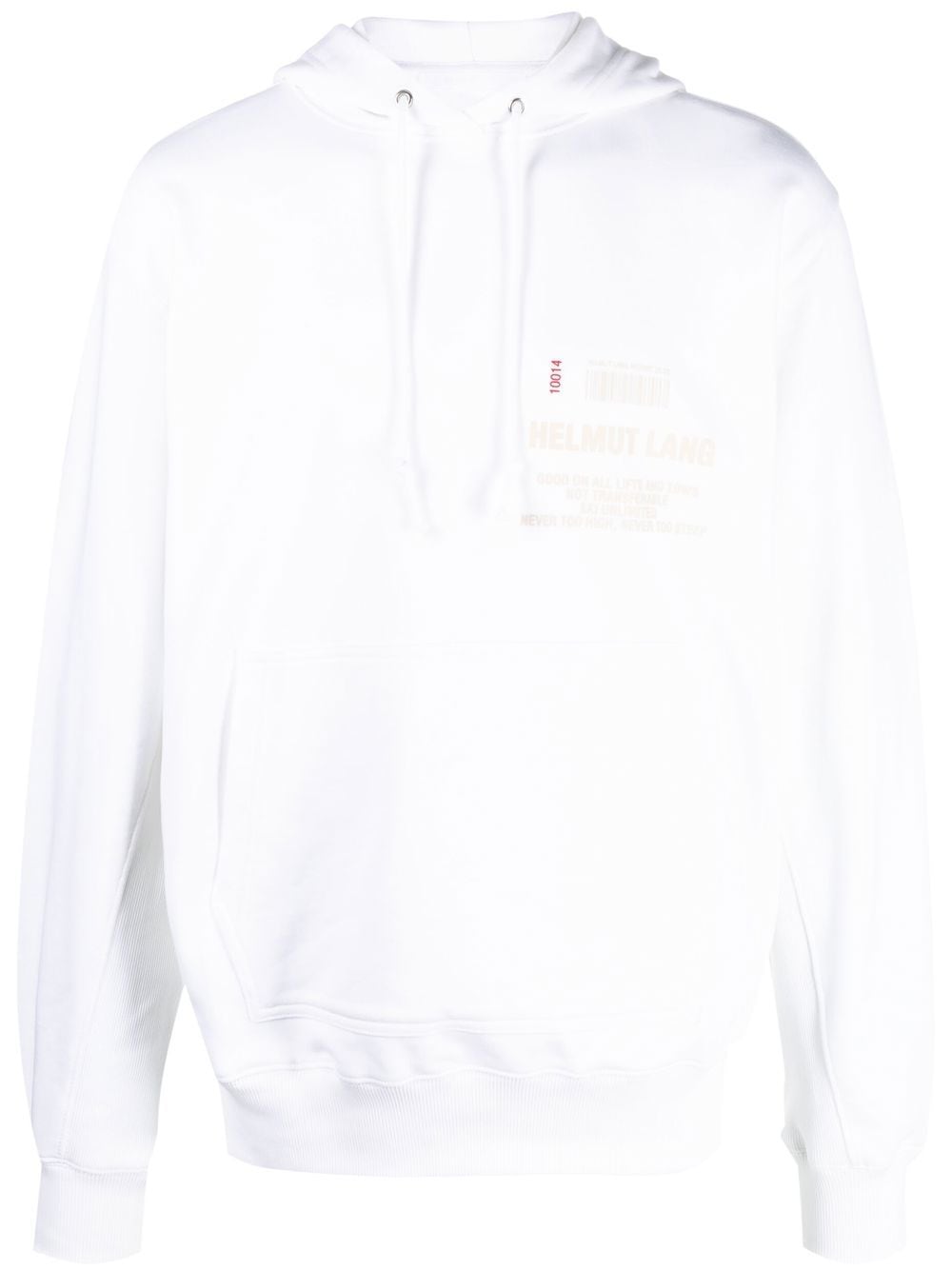 Helmut Lang Hoodie mit Logo-Print - Weiß von Helmut Lang