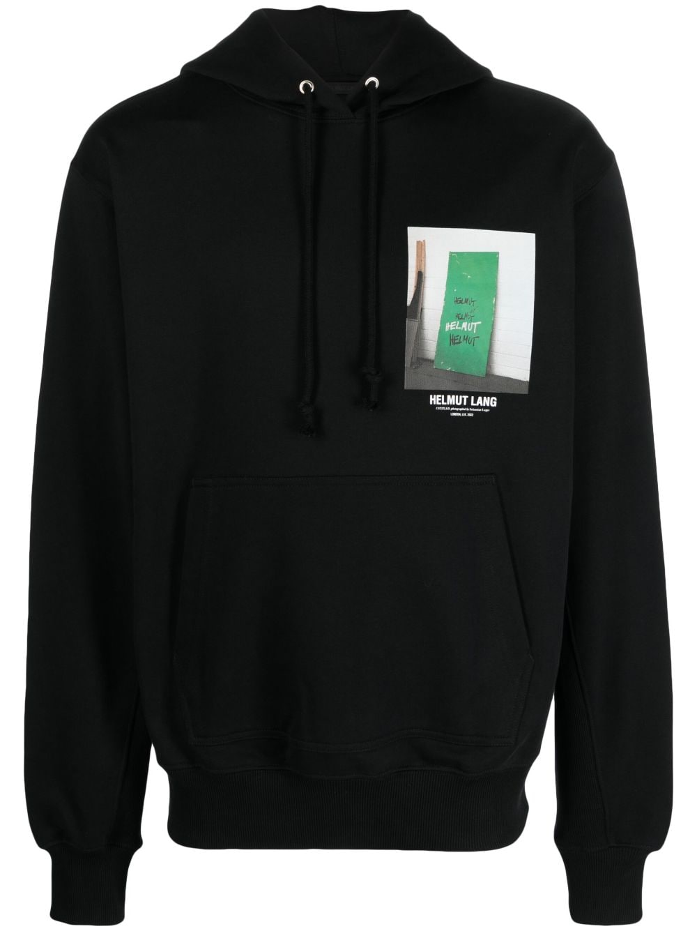 Helmut Lang Hoodie mit Foto-Print - Schwarz von Helmut Lang