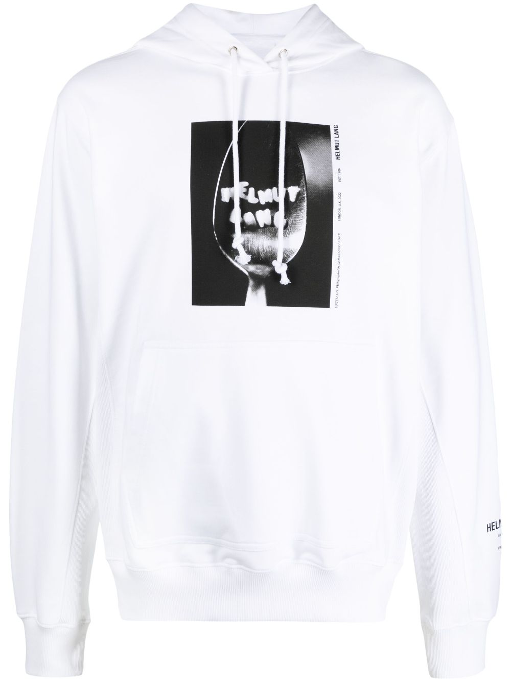 Helmut Lang Hoodie mit Foto-Print - Weiß von Helmut Lang