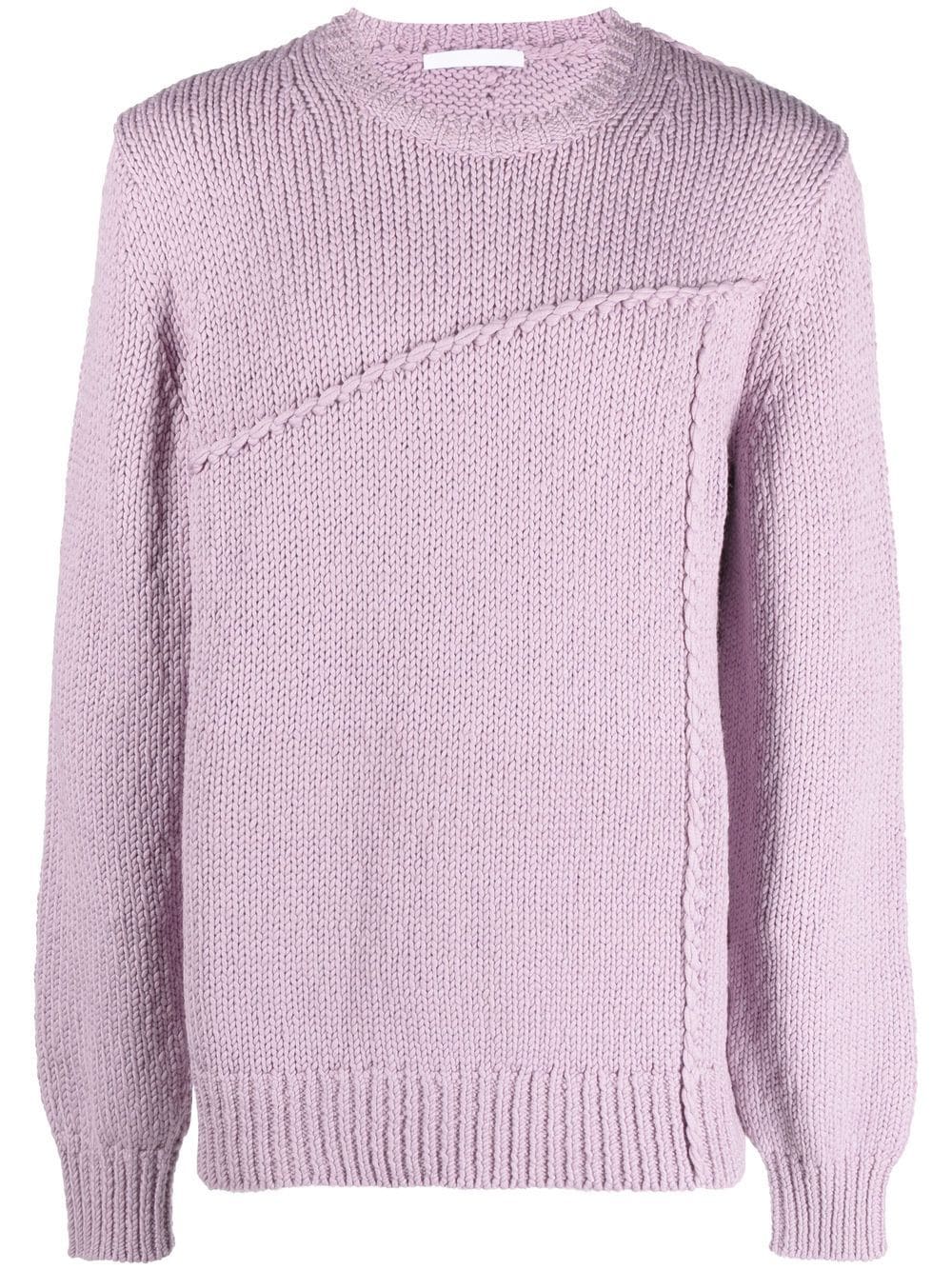 Helmut Lang Gestrickter Pullover mit Nahtdetail - Rosa von Helmut Lang