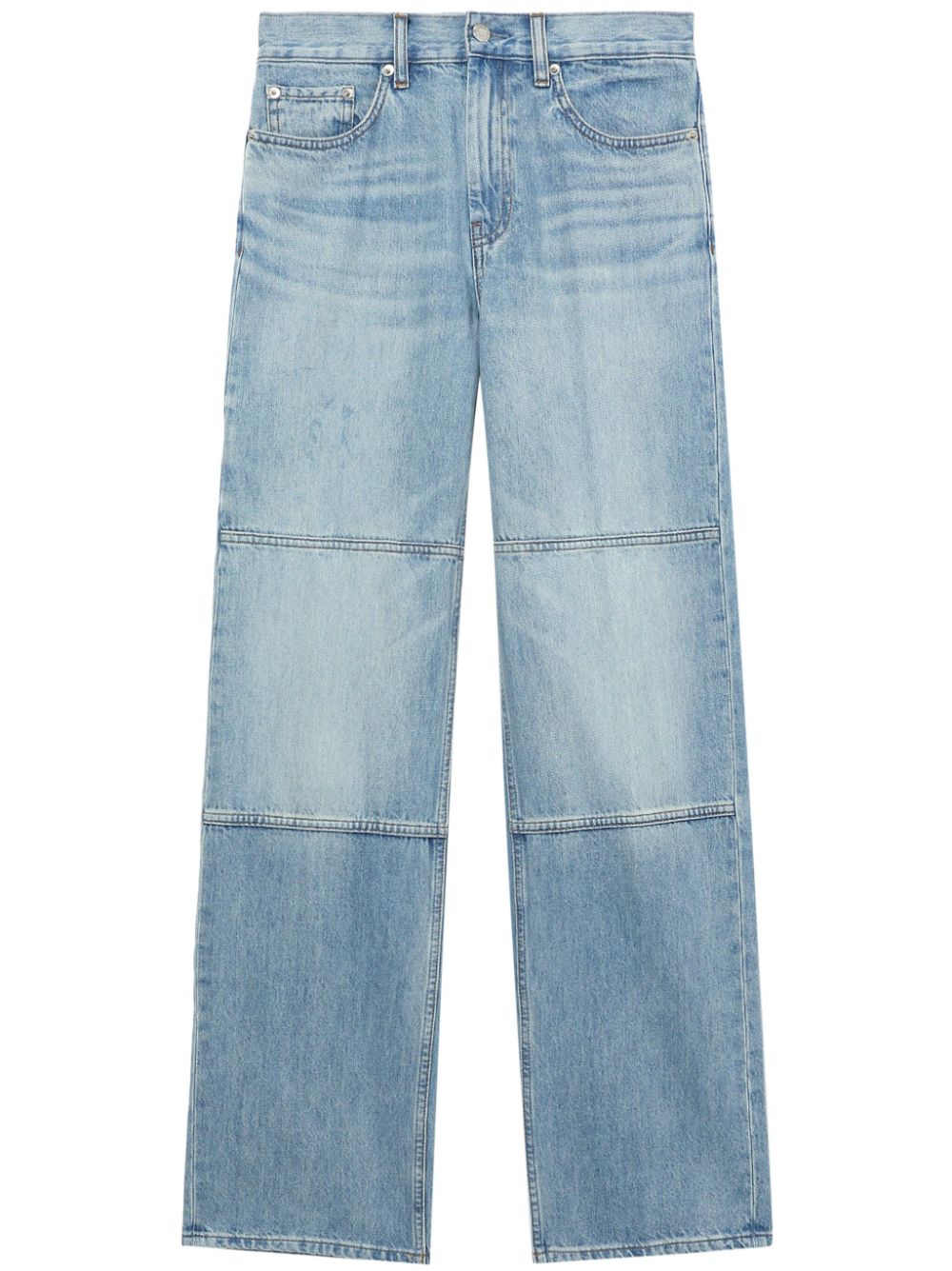 Helmut Lang Straight-Leg-Jeans mit Einsätzen - Blau von Helmut Lang