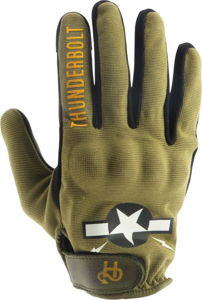 Helstons Motorradhandschuhe  Thunderbolt Motorrad Handschuhe kurze Stulpe,Touchscreenbedienung möglich von Helstons