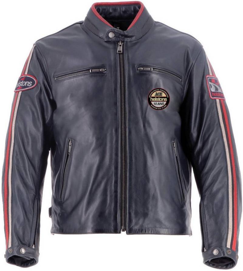 Helstons Motorradjacke Ace 10Ans Motorrad Lederjacke herausnehmbares Innenfutter,wasserdicht von Helstons