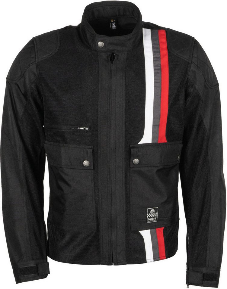 Helstons Motorradjacke Hamilton Mesh Noir Motorrad Textiljacke Rückenprotektor enthalten von Helstons