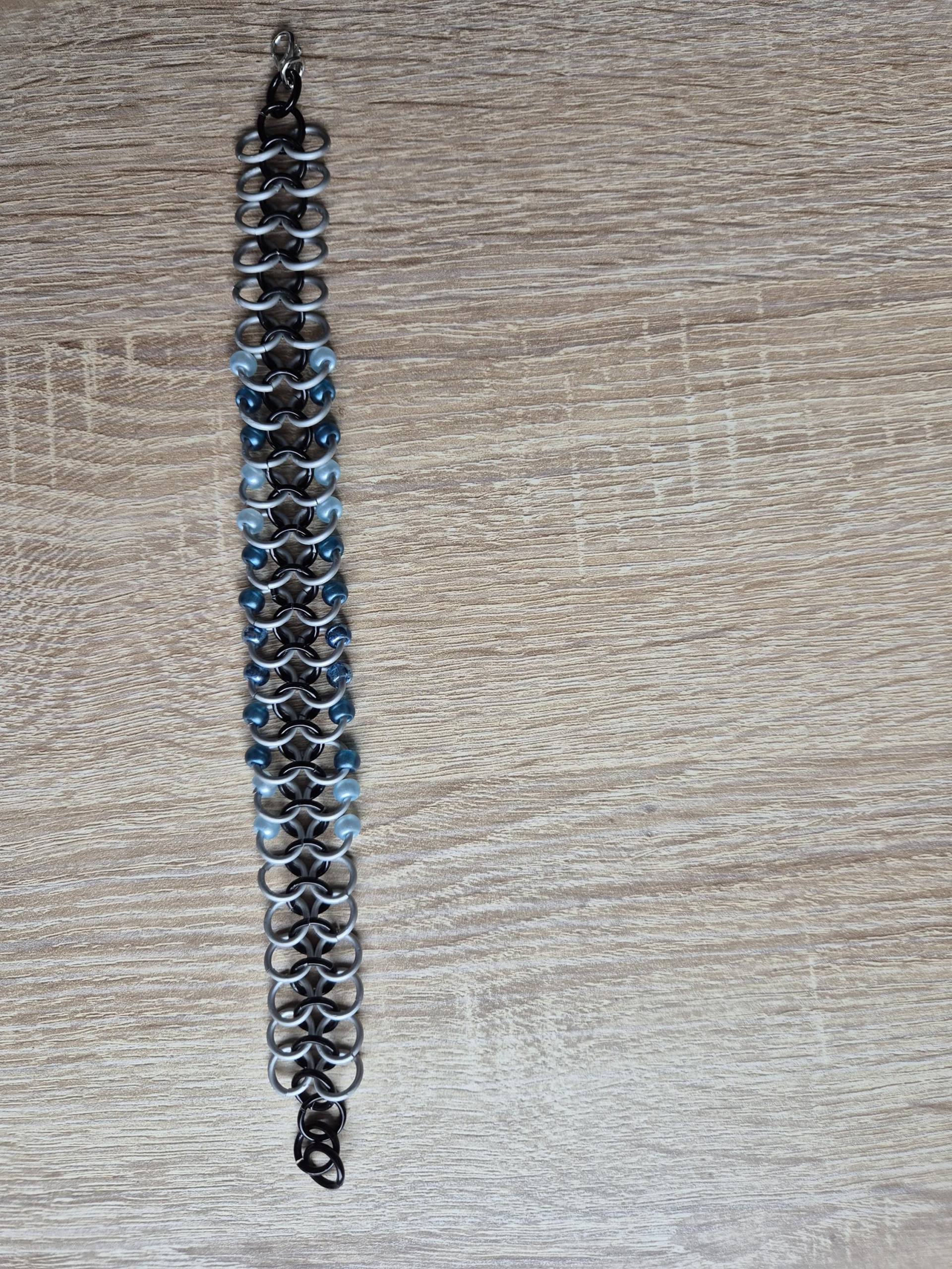 Armband, Armband Mit Perlen, Chain Maille Armband, Armband Mit Perlen, Chain Maille von HelveteMaille