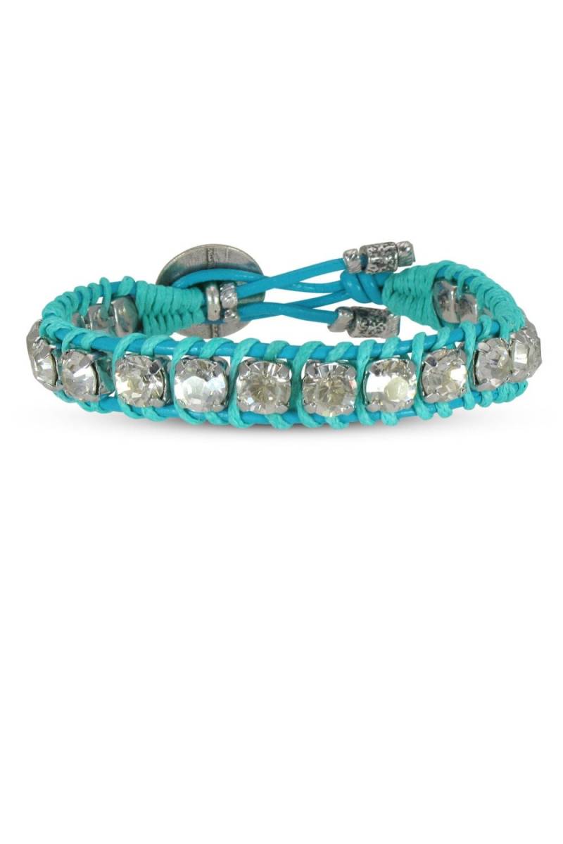 Lederarmband Für Frauen, Türkis Armbänder, Kristall Armbänder Makramee Armband, Boho Lederarmbänder, Freundin Schmuck von HelyDesigns