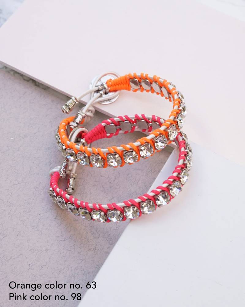 Multicolor Armbänder Für Frauen, Lederarmbänder Neon Armband, Fadenschnur Freundin Geschenk von HelyDesigns