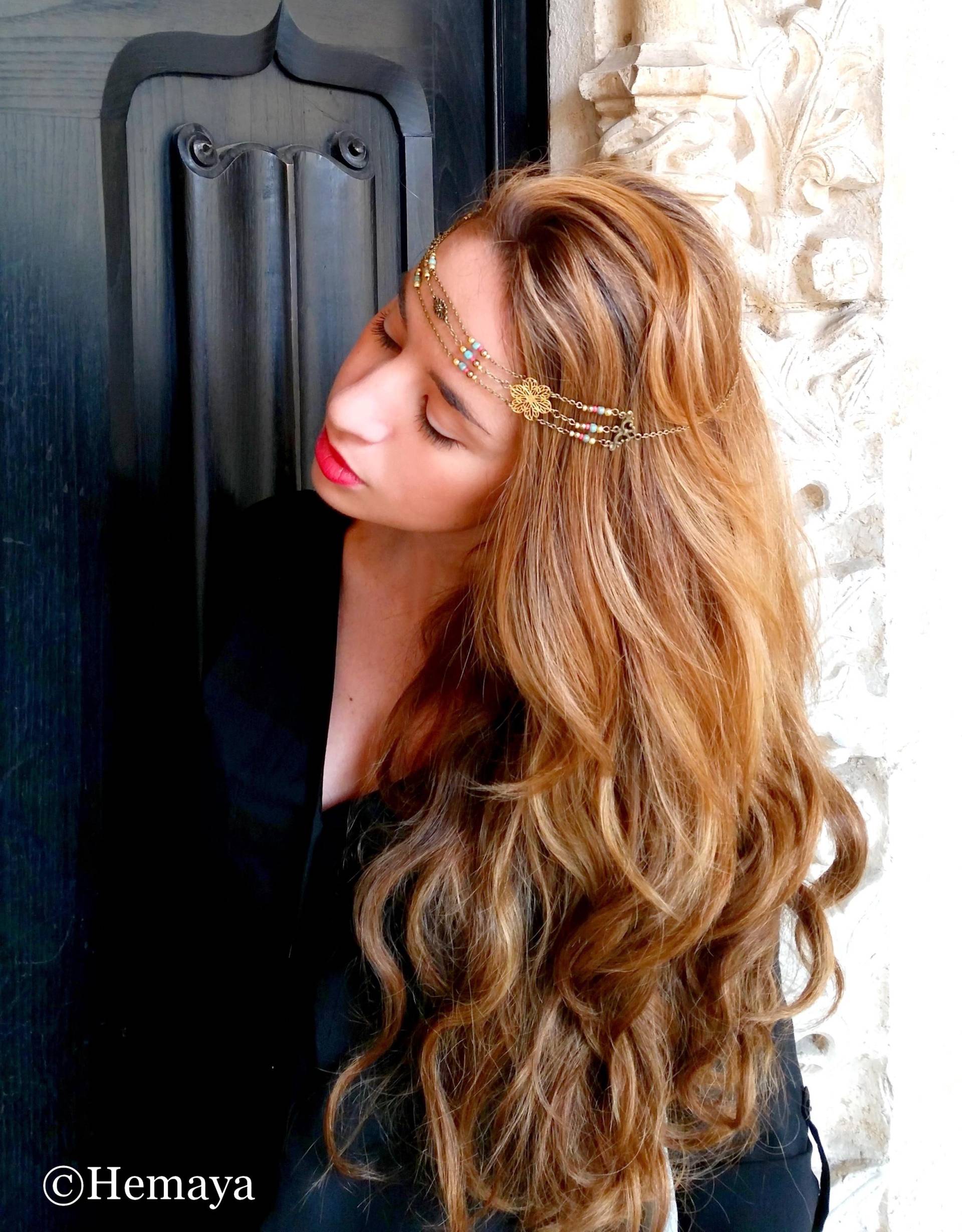 Boho-Chic-Blumen-stirnband - Kopfschmuck Hochzeits-stirnband Haar-stirnband Boho-Chic-Blumen-stirnband - Kopfschmuck Hochzeits-stirnband Haar-stirnband von Hemaya