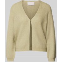 Hemisphere Strickjacke aus reinem Kaschmir in Schilf, Größe 40 von Hemisphere