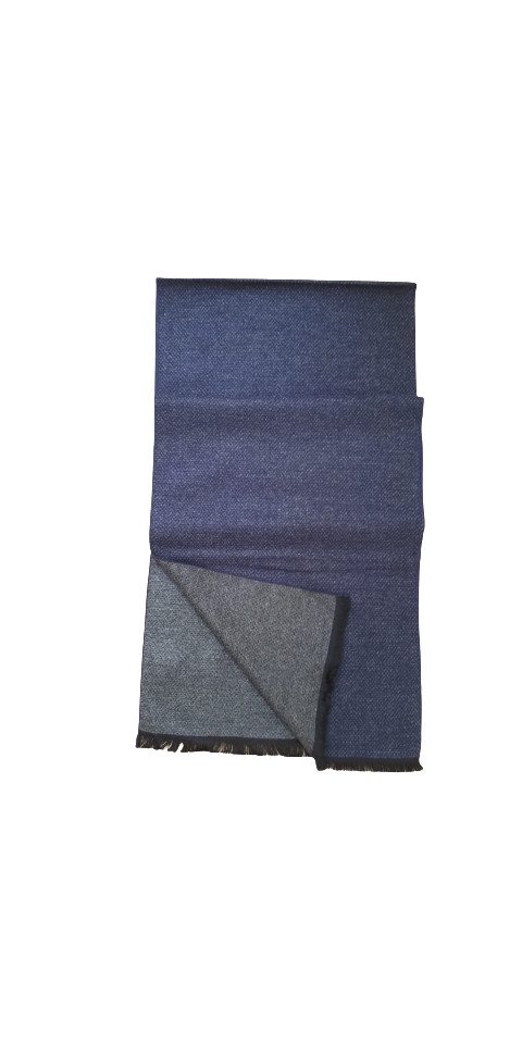 Hemley Strickschal Hemley Herren Viscoseschal blau grau meliert von Hemley