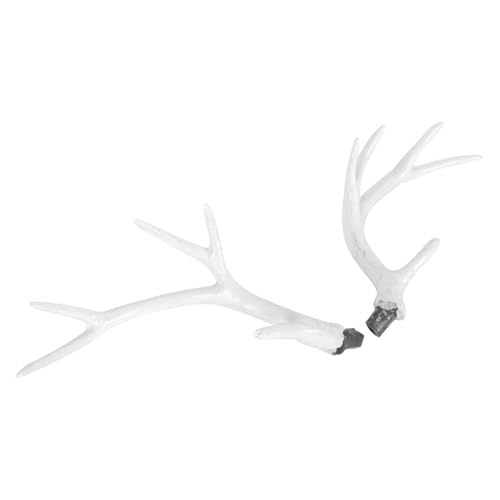 Hemobllo 1 Paar Geweih-kopfschmuck Für Hörner Weihnachtsgeweih Simulation Hirschgeweih Party Cosplay Realistisch Hirschgeweih Gefälscht Geweih Haarspangen Geweihdekor Reh Plastik Weiß von Hemobllo