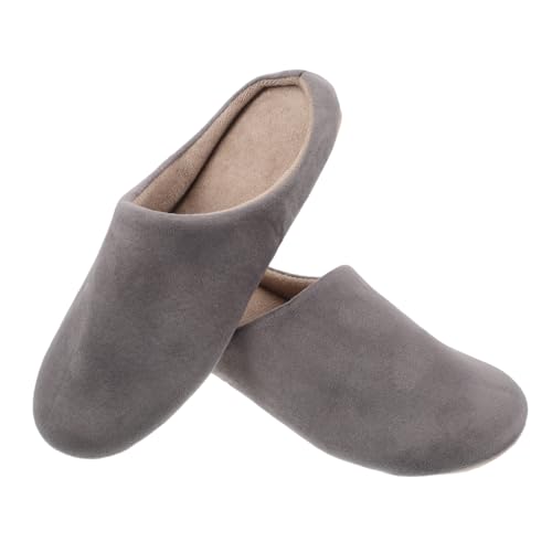 Hemobllo 1 Paar Warme Plüsch-hausschuhe Für Paare, Weiche Rutschfeste Hausschuhe Für Damen Und Herren Für Herbst Und Winter von Hemobllo