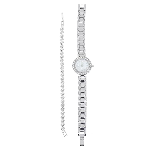 Hemobllo 1 Satz Armband Kombination Uhr Muschelarmband Damen Armbänder Damenanzüge Muschel Armband Damenarmbanduhren Frauen Armbänder Damenarmbänder Mode Legierung Fräulein Quarzuhren von Hemobllo